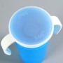 כוס שתייה מסתובבת 360 לתינוקות עם ידיות כפולות לאחיזה נוחה - צבע ורוד