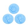 10 יחידות חימר רך ליצירת מזכרת לטביעת רגל ויד לתינוקות - צבע כחול