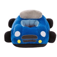 ספה מעוצבת ורכה לתינוקות מעוצבת בסגנון מכונית - צבע כחול