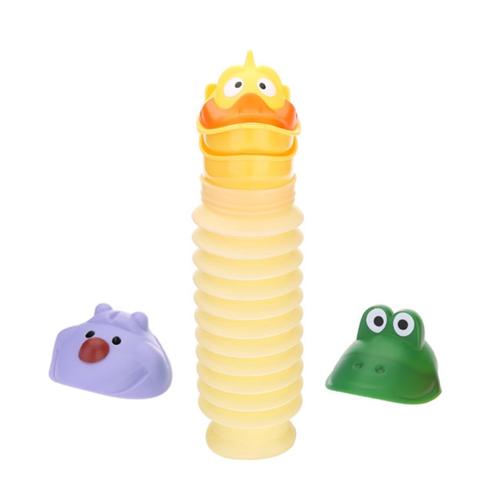 שירותים ניידים ומתקפלים לילדים מתאים לטיולים - צבע צהוב