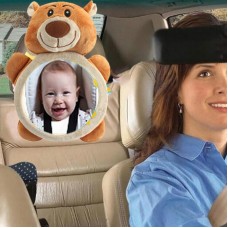 מראה אחורית לרכב לשמירה על התינוק בנסיעה בסגנון דוב