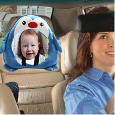 מראה אחורית לרכב לשמירה על התינוק בנסיעה בסגנון פינגווין