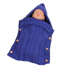 שק שינה מצמר מחמם לתינוק - צבע כחול