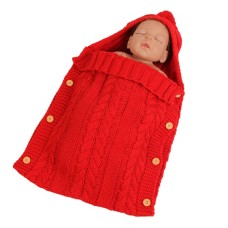 שק שינה מצמר מחמם לתינוק - צבע אדום