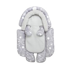 כרית שינה להגנה מלאה לתינוק נשלפת בקלות - צבע אפור בהיר