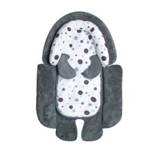 כרית שינה להגנה מלאה לתינוק נשלפת בקלות - צבע אפור כהה