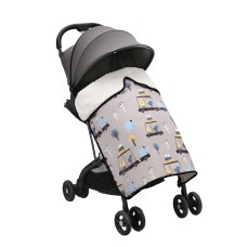 שמיכה חורפית ומפנקת לעגלת התינוק עם איורים בסגנון אריה