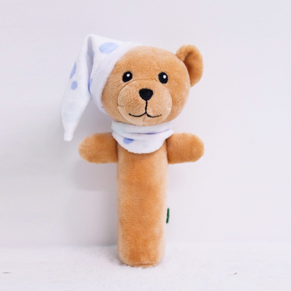 בובה רכה לאחיזה נוחה לתינוק - בסגנון דובי כחול