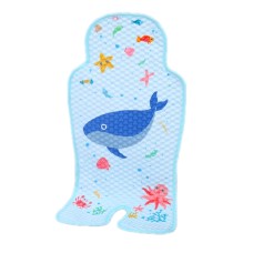כיסוי מעוצב לעגלת התינוק וטיולון לישיבה נוחה - סגנון לוויתן כחול