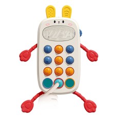 צעצוע לחצן צבעוני ופונקציונלי לתינוק בסגנון טלפון נייד