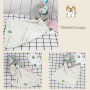 שמיכה מפנקת למיטת התינוק רב שימושית עם בובה - כלב