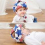 כובע מרופד להגנה על ראש התינוק מפני נפילות - צבע כחול